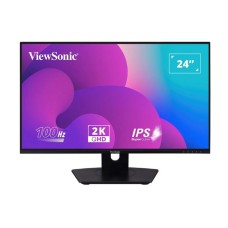 ViewSonic VX2480-2K-SHD-2 24 Inch (23.8 Inch Viewable) 2K QHD Display Dual HDMI, DP Professional Monitor